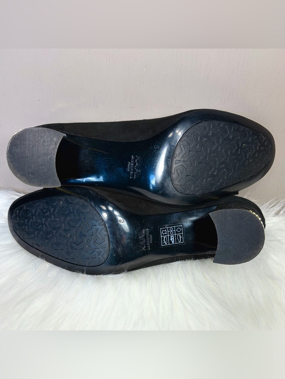KARL LAGERFELD Suede Kiltie Loafers - Picture 8 of 10
